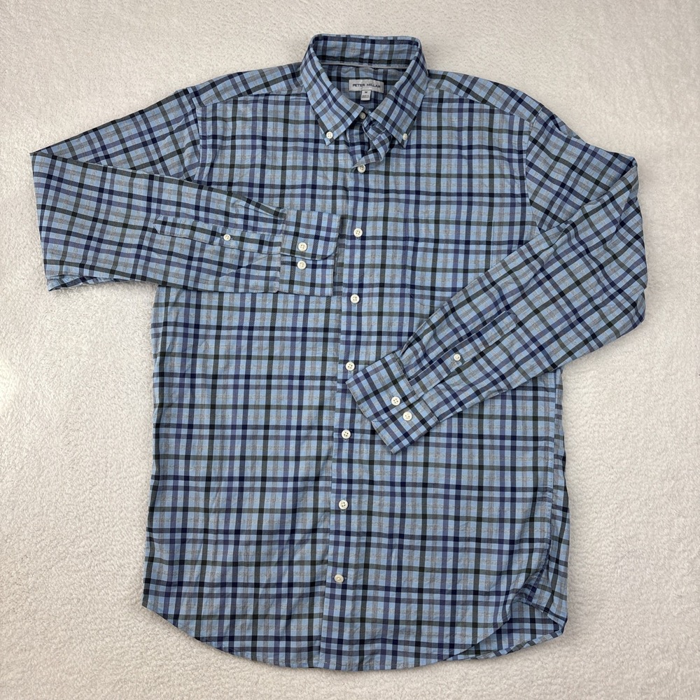 PETER MILLAR Mens Performance LS Button Down Shir… - image 2